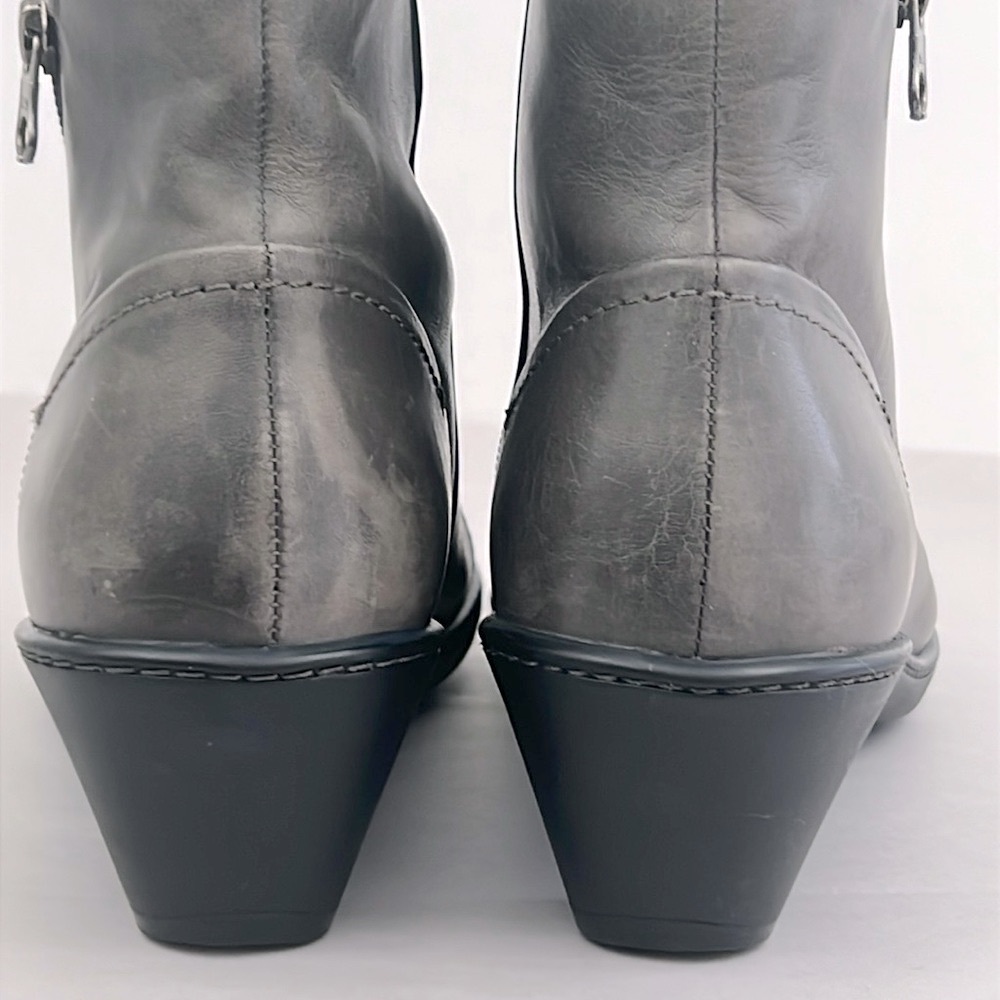 Dansko Billie Grey Ankle Boots Soft Leather Burnished Nappa Grey Womens SZ 8.5 9 - Picture 4 of 14